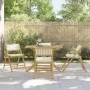 Klappbare Bistrostühle mit Kissen 4 Stück cremeweißer Bambus von vidaXL, Gartenstühle - Ref: Foro24-3208923, Preis: 252,58 €,...