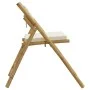 Klappbare Bistrostühle mit Kissen 4 Stück cremeweißer Bambus von vidaXL, Gartenstühle - Ref: Foro24-3208923, Preis: 252,58 €,...