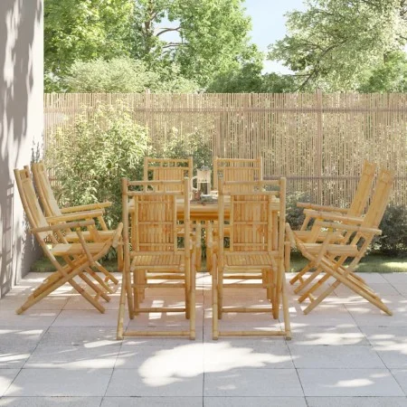 Folding garden chairs 8 units bamboo 53x66x99 cm by vidaXL, Garden chairs - Ref: Foro24-3278516, Price: 685,86 €, Discount: %