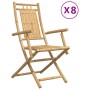 Klappbare Gartenstühle 8 Einheiten Bambus 53x66x99 cm von vidaXL, Gartenstühle - Ref: Foro24-3278516, Preis: 698,12 €, Rabatt: %