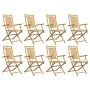 Folding garden chairs 8 units bamboo 53x66x99 cm by vidaXL, Garden chairs - Ref: Foro24-3278516, Price: 685,86 €, Discount: %