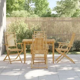 Klappbare Gartenstühle 4 Einheiten Bambus 53x66x99 cm von vidaXL, Gartenstühle - Ref: Foro24-3278514, Preis: 323,90 €, Rabatt: %
