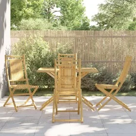 5-piece bamboo garden dining set by vidaXL, Garden sets - Ref: Foro24-3278528, Price: 369,35 €, Discount: %