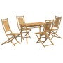 5-teiliges Garten-Ess-Set aus Bambus von vidaXL, Gartensets - Ref: Foro24-3278521, Preis: 377,83 €, Rabatt: %