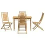 5-piece bamboo garden dining set by vidaXL, Garden sets - Ref: Foro24-3278521, Price: 391,74 €, Discount: %