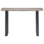 Console table 115x35x76 cm made of solid acacia wood and gray iron by vidaXL, Side tables - Ref: Foro24-247831, Price: 118,58...