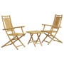 3-piece bamboo garden table and chairs set by vidaXL, Garden sets - Ref: Foro24-3278523, Price: 200,34 €, Discount: %