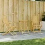 3-piece bamboo garden table and chairs set by vidaXL, Garden sets - Ref: Foro24-3278535, Price: 222,59 €, Discount: %