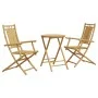 3-piece bamboo garden table and chairs set by vidaXL, Garden sets - Ref: Foro24-3278535, Price: 222,59 €, Discount: %