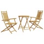 3-teiliges Gartentisch- und Stühle-Set aus Bambus von vidaXL, Gartensets - Ref: Foro24-3278535, Preis: 220,52 €, Rabatt: %