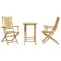 3-piece bamboo garden table and chairs set by vidaXL, Garden sets - Ref: Foro24-3278535, Price: 223,11 €, Discount: %