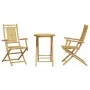 3-piece bamboo garden table and chairs set by vidaXL, Garden sets - Ref: Foro24-3278535, Price: 222,59 €, Discount: %