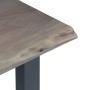 Console table 115x35x76 cm made of solid acacia wood and gray iron by vidaXL, Side tables - Ref: Foro24-247831, Price: 118,58...