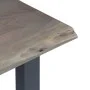 Console table 115x35x76 cm made of solid acacia wood and gray iron by vidaXL, Side tables - Ref: Foro24-247831, Price: 117,26...