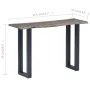 Console table 115x35x76 cm made of solid acacia wood and gray iron by vidaXL, Side tables - Ref: Foro24-247831, Price: 117,26...