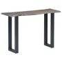 Console table 115x35x76 cm made of solid acacia wood and gray iron by vidaXL, Side tables - Ref: Foro24-247831, Price: 117,26...