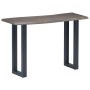Console table 115x35x76 cm made of solid acacia wood and gray iron by vidaXL, Side tables - Ref: Foro24-247831, Price: 118,58...