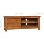 Mueble para TV madera maciza de teca 100x30x40 cm de vidaXL, Muebles TV - Ref: Foro24-289081, Precio: 160,30 €, Descuento: %