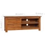TV-Schrank aus massivem Teakholz, 100 x 30 x 40 cm von vidaXL, TV-Möbel - Ref: Foro24-289081, Preis: 164,46 €, Rabatt: %