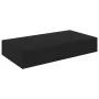 Floating wall shelf with black drawer 48x25x8 cm by vidaXL, Shelves and shelves - Ref: Foro24-288205, Price: 49,83 €, Discoun...