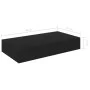 Floating wall shelf with black drawer 48x25x8 cm by vidaXL, Shelves and shelves - Ref: Foro24-288205, Price: 49,83 €, Discoun...