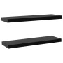 Floating wall shelves 2 units black 100x20x3.8 cm by vidaXL, Shelves and shelves - Ref: Foro24-288203, Price: 53,74 €, Discou...