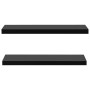 Floating wall shelves 2 units black 100x20x3.8 cm by vidaXL, Shelves and shelves - Ref: Foro24-288203, Price: 53,74 €, Discou...