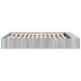 Sonoma-grauer Holzwerkstoff-Bettrahmen 200 x 200 cm von vidaXL, Betten und Lattenroste - Ref: Foro24-3280543, Preis: 161,56 €...