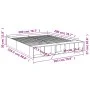 Estructura de cama madera de ingeniería gris Sonoma 200x200 cm de vidaXL, Camas y somieres - Ref: Foro24-3280543, Precio: 159...