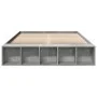 Estructura de cama madera de ingeniería gris hormigón 160x200cm de vidaXL, Camas y somieres - Ref: Foro24-3280555, Precio: 16...