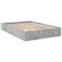 Betongrauer Bettrahmen aus Holzwerkstoff, 160 x 200 cm von vidaXL, Betten und Lattenroste - Ref: Foro24-3280555, Preis: 164,9...