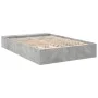 Estructura de cama madera de ingeniería gris hormigón 160x200cm de vidaXL, Camas y somieres - Ref: Foro24-3280555, Precio: 16...