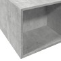 Betongrauer Bettrahmen aus Holzwerkstoff, 160 x 200 cm von vidaXL, Betten und Lattenroste - Ref: Foro24-3280555, Preis: 164,9...