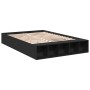 Black engineered wood bed frame 150x200 cm by vidaXL, Beds and slatted bases - Ref: Foro24-3280560, Price: 144,47 €, Discount: %