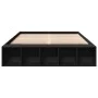 Estructura de cama madera de ingeniería negra 150x200 cm de vidaXL, Camas y somieres - Ref: Foro24-3280560, Precio: 142,70 €,...