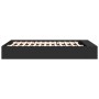 Black engineered wood bed frame 150x200 cm by vidaXL, Beds and slatted bases - Ref: Foro24-3280560, Price: 144,47 €, Discount: %