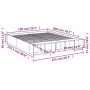 Estructura de cama madera de ingeniería negra 150x200 cm de vidaXL, Camas y somieres - Ref: Foro24-3280560, Precio: 142,70 €,...