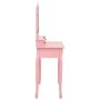 Juego de tocador y taburete madera paulownia rosa 80x69x141 cm de vidaXL, Tocadores para dormitorios - Ref: Foro24-289319, Pr...