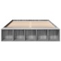 Sonoma gray engineered wood bed frame 160x200 cm by vidaXL, Beds and slatted bases - Ref: Foro24-3280557, Price: 144,43 €, Di...