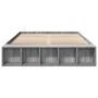 Sonoma gray engineered wood bed frame 160x200 cm by vidaXL, Beds and slatted bases - Ref: Foro24-3280557, Price: 142,48 €, Di...