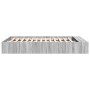 Sonoma gray engineered wood bed frame 160x200 cm by vidaXL, Beds and slatted bases - Ref: Foro24-3280557, Price: 144,43 €, Di...
