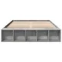 Concrete gray engineered wood bed frame 150x200cm by vidaXL, Beds and slatted bases - Ref: Foro24-3280562, Price: 137,18 €, D...