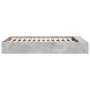 Concrete gray engineered wood bed frame 150x200cm by vidaXL, Beds and slatted bases - Ref: Foro24-3280562, Price: 137,18 €, D...