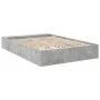 Concrete gray engineered wood bed frame 150x200cm by vidaXL, Beds and slatted bases - Ref: Foro24-3280562, Price: 137,18 €, D...