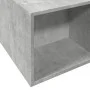 Estructura de cama madera de ingeniería gris hormigón 150x200cm de vidaXL, Camas y somieres - Ref: Foro24-3280562, Precio: 13...