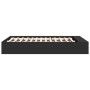 Black engineered wood bed frame 135x190 cm by vidaXL, Beds and slatted bases - Ref: Foro24-3280588, Price: 154,57 €, Discount: %