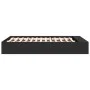 Black engineered wood bed frame 135x190 cm by vidaXL, Beds and slatted bases - Ref: Foro24-3280588, Price: 152,46 €, Discount: %