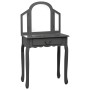 Schminktisch und Hocker aus grauem Paulownia-Holz, 65 x 36 x 128 cm von vidaXL, Schlafzimmerkommoden - Ref: Foro24-289337, Pr...