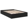 Black engineered wood bed frame 135x190 cm by vidaXL, Beds and slatted bases - Ref: Foro24-3280588, Price: 152,46 €, Discount: %