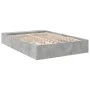 Concrete gray engineered wood bed frame 140x190cm by vidaXL, Beds and slatted bases - Ref: Foro24-3280583, Price: 140,24 €, D...